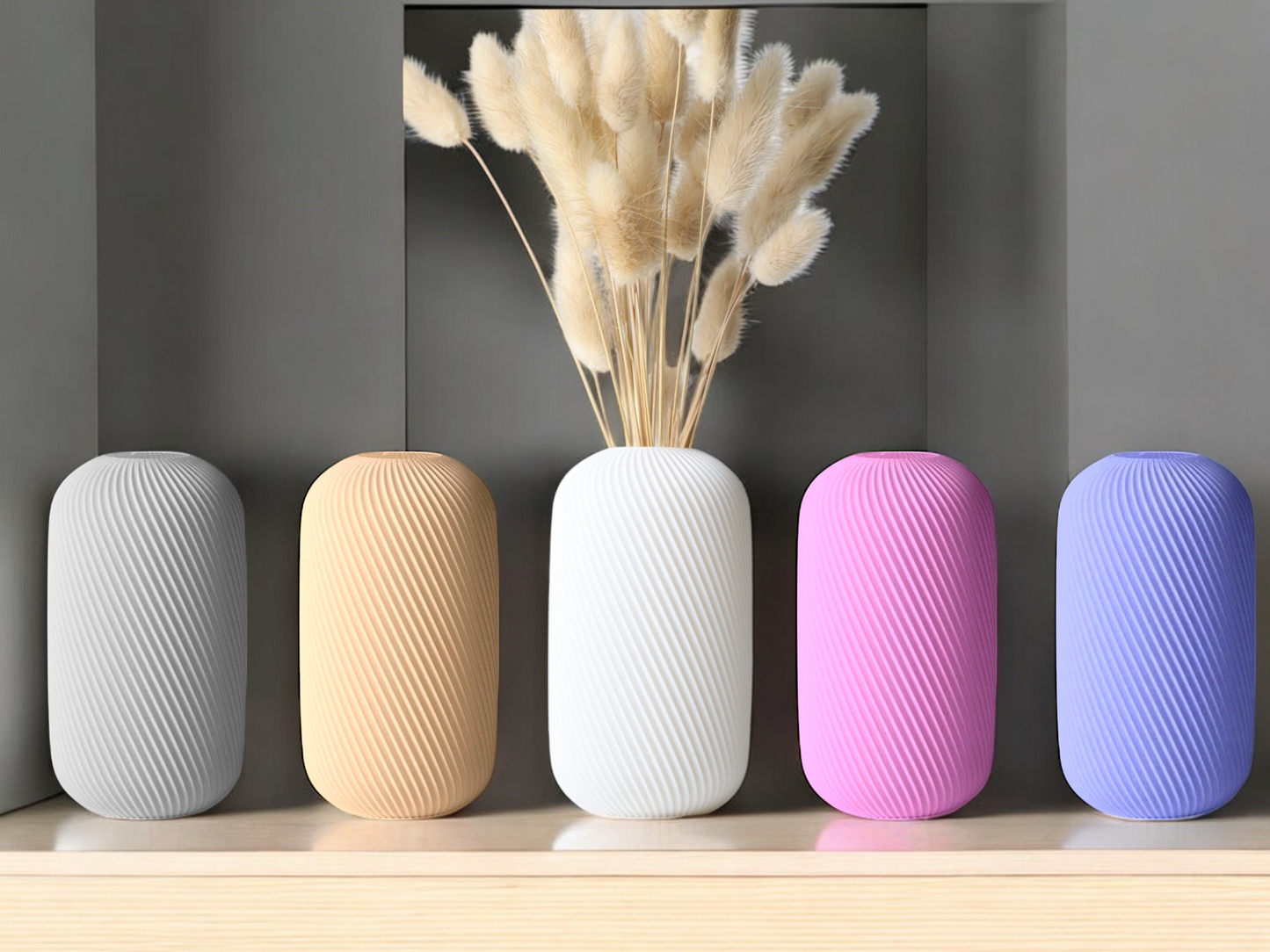 Vase Rossella fait main, vase décoratif tout en courbes — vue 4
