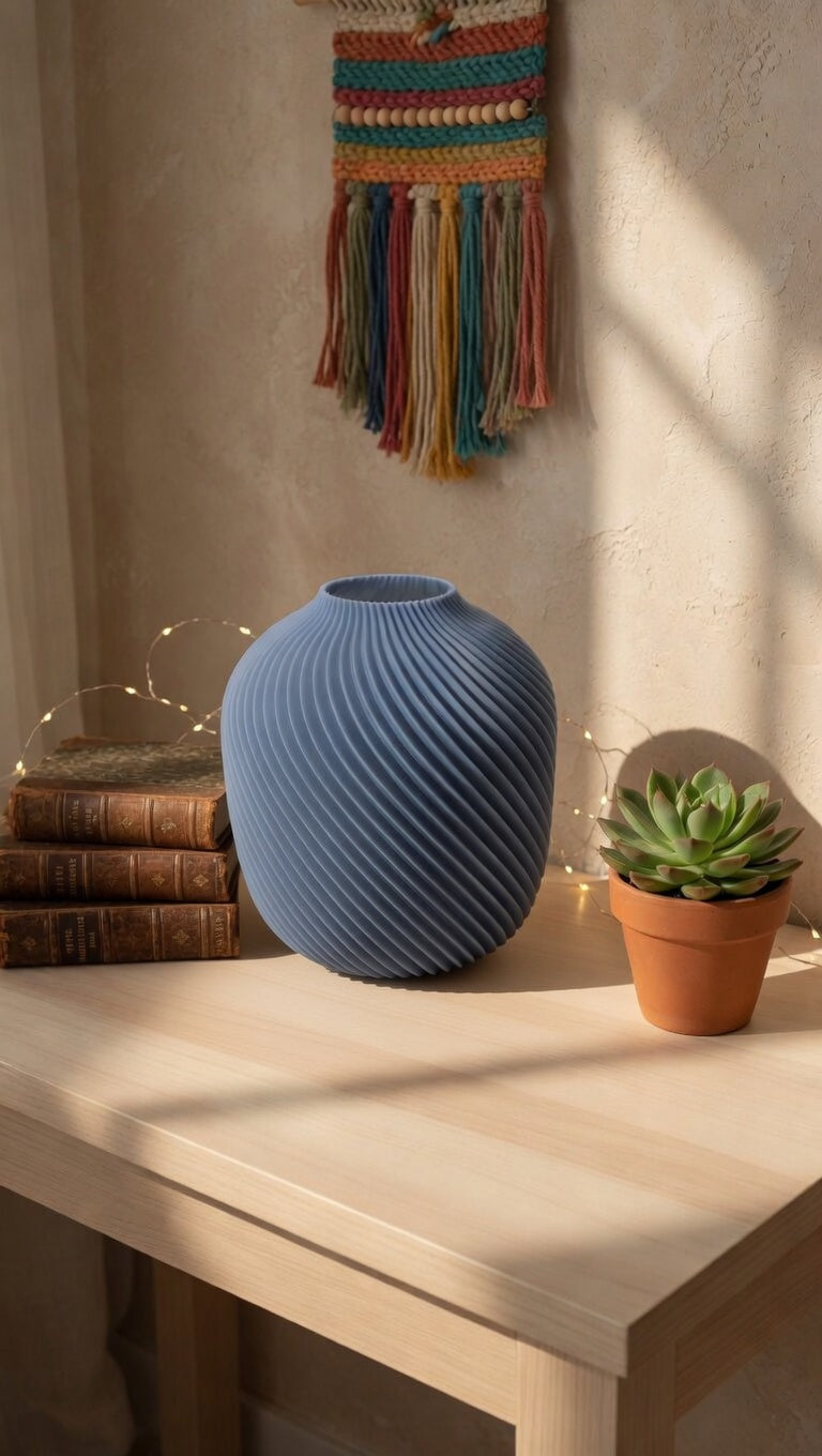 Vase Mac fait main, forme généreuse et sculpturale — vue 2