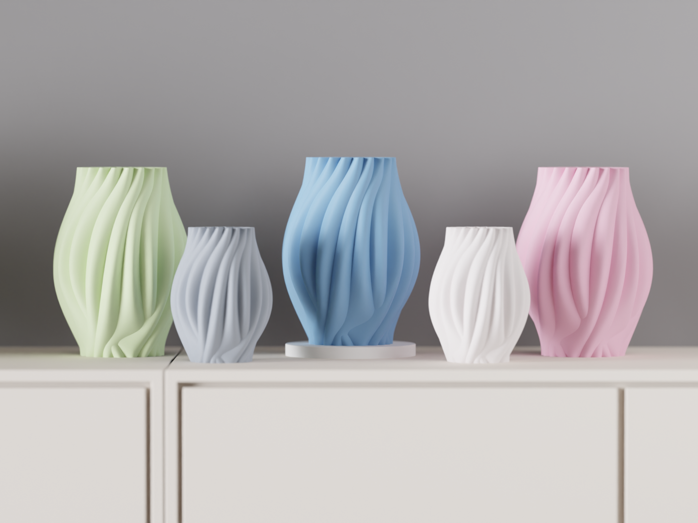 Grand vase organique fait main, lignes naturelles — vue 2