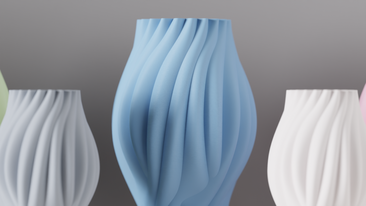 Grand vase organique fait main, lignes naturelles — vue 3