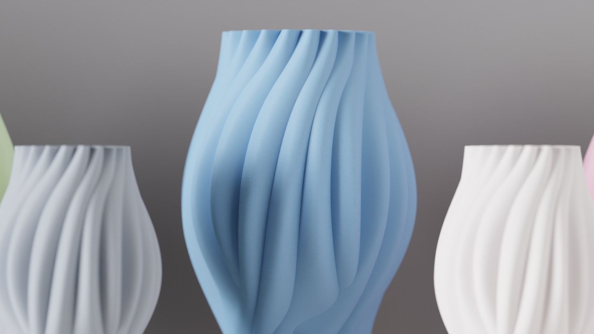 Grand vase organique fait main, lignes naturelles — vue 3