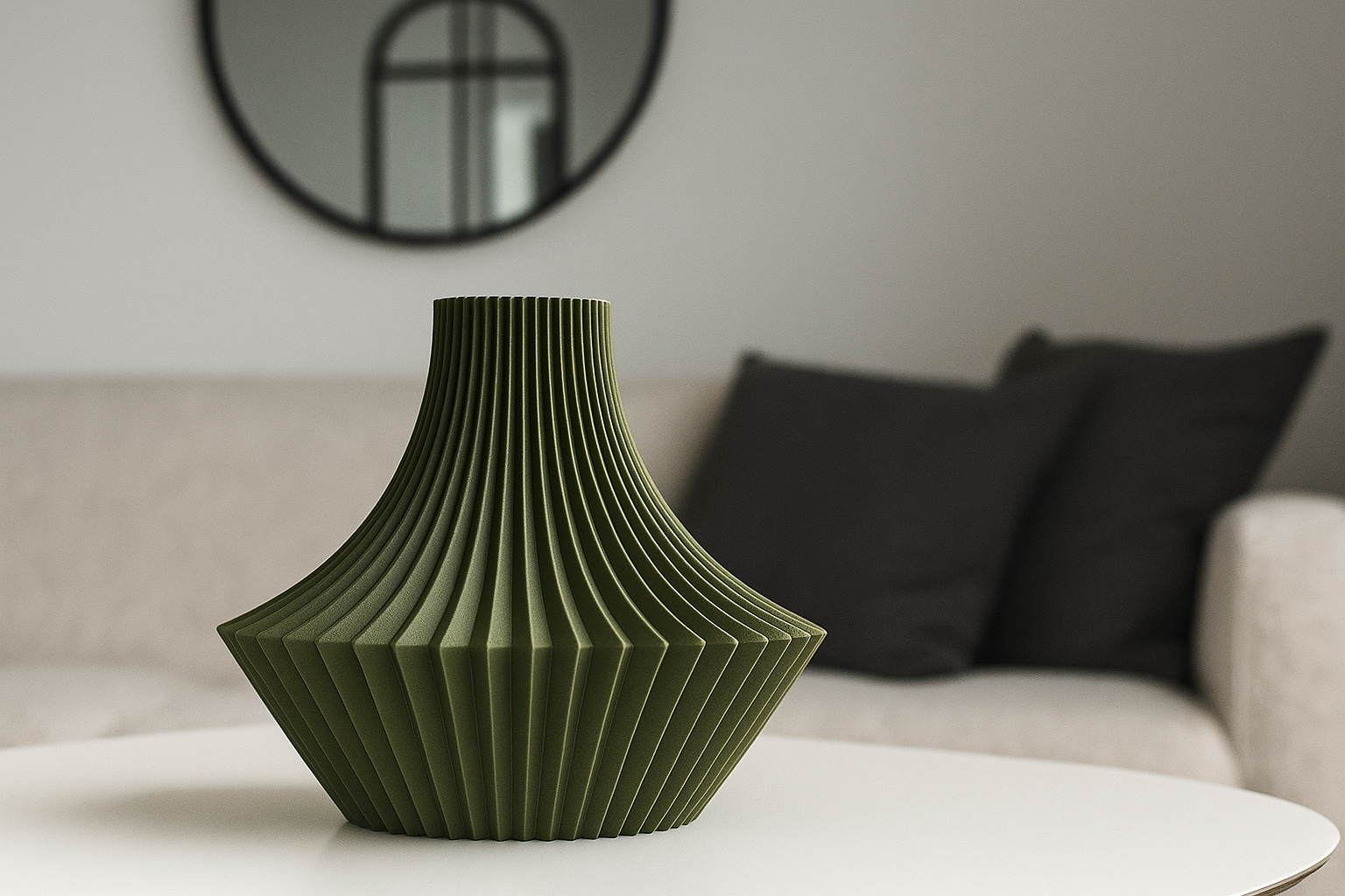 Vase Cléopâtre fait main, vase décoratif raffiné