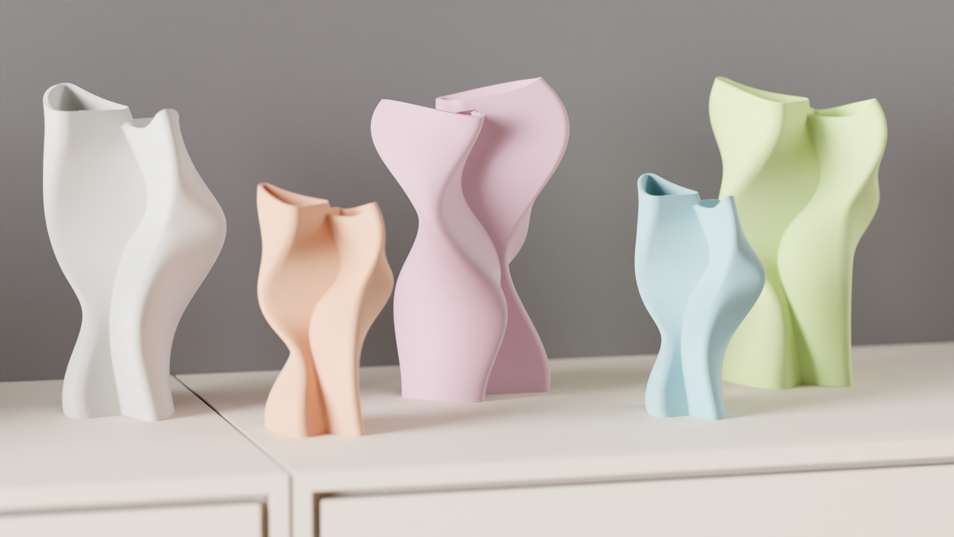 Vase sculptural oscillant fait main, pièce décorative moderne — vue 2