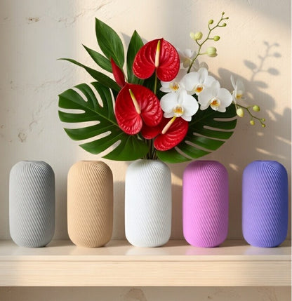 Vase Rossella fait main, vase décoratif tout en courbes