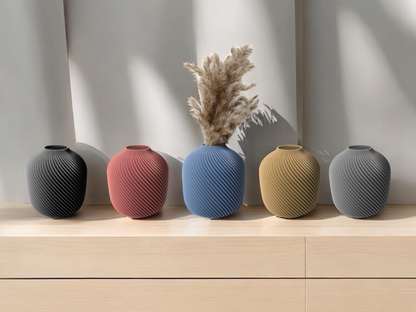 Vase Mac fait main, forme généreuse et sculpturale