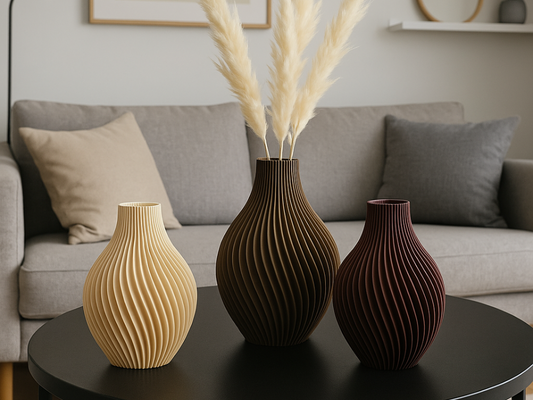 Vase Felicia fait main, pour fleurs fraîches ou séchées