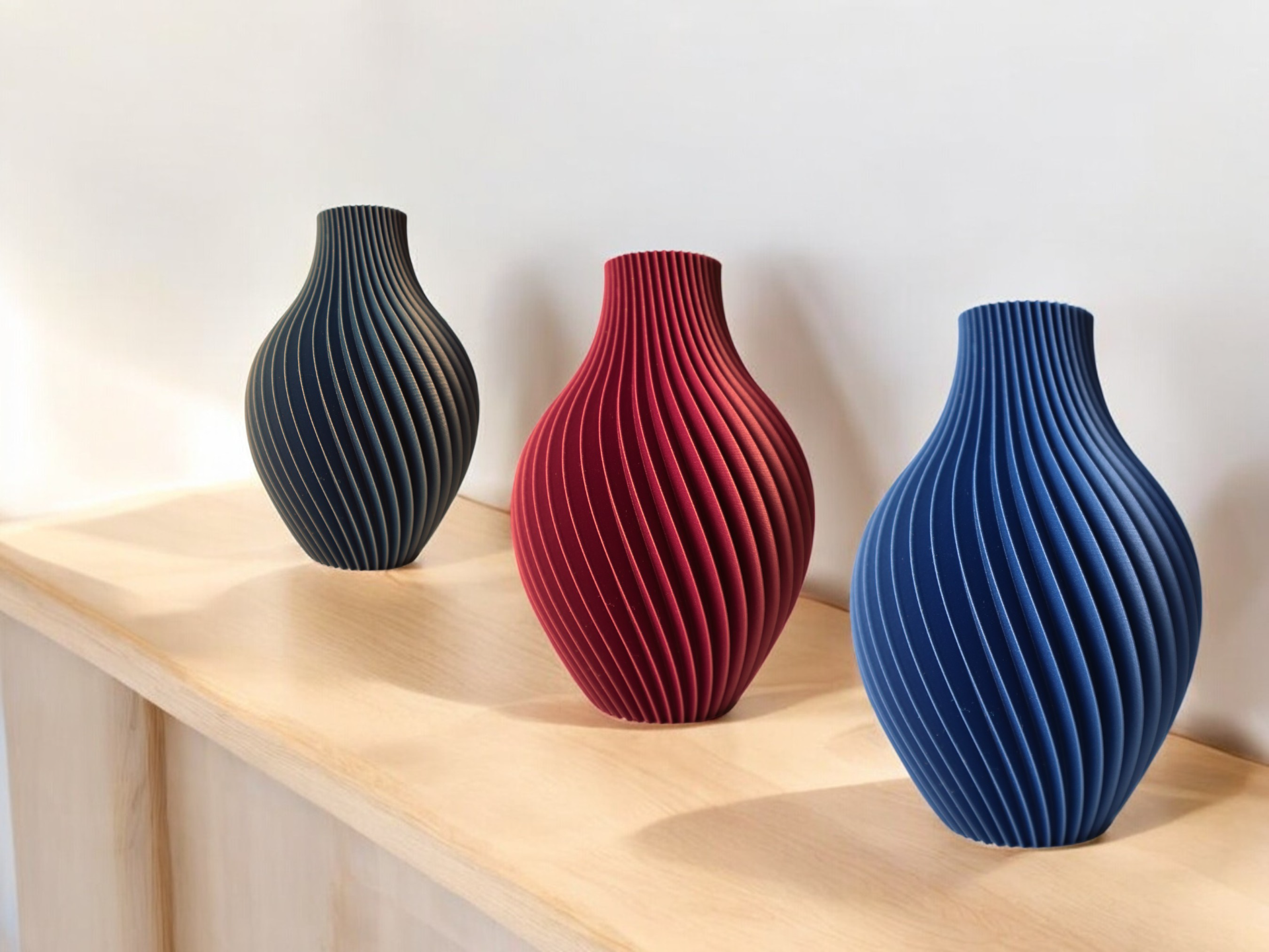 Vase Felicia fait main, pour fleurs fraîches ou séchées — vue 2