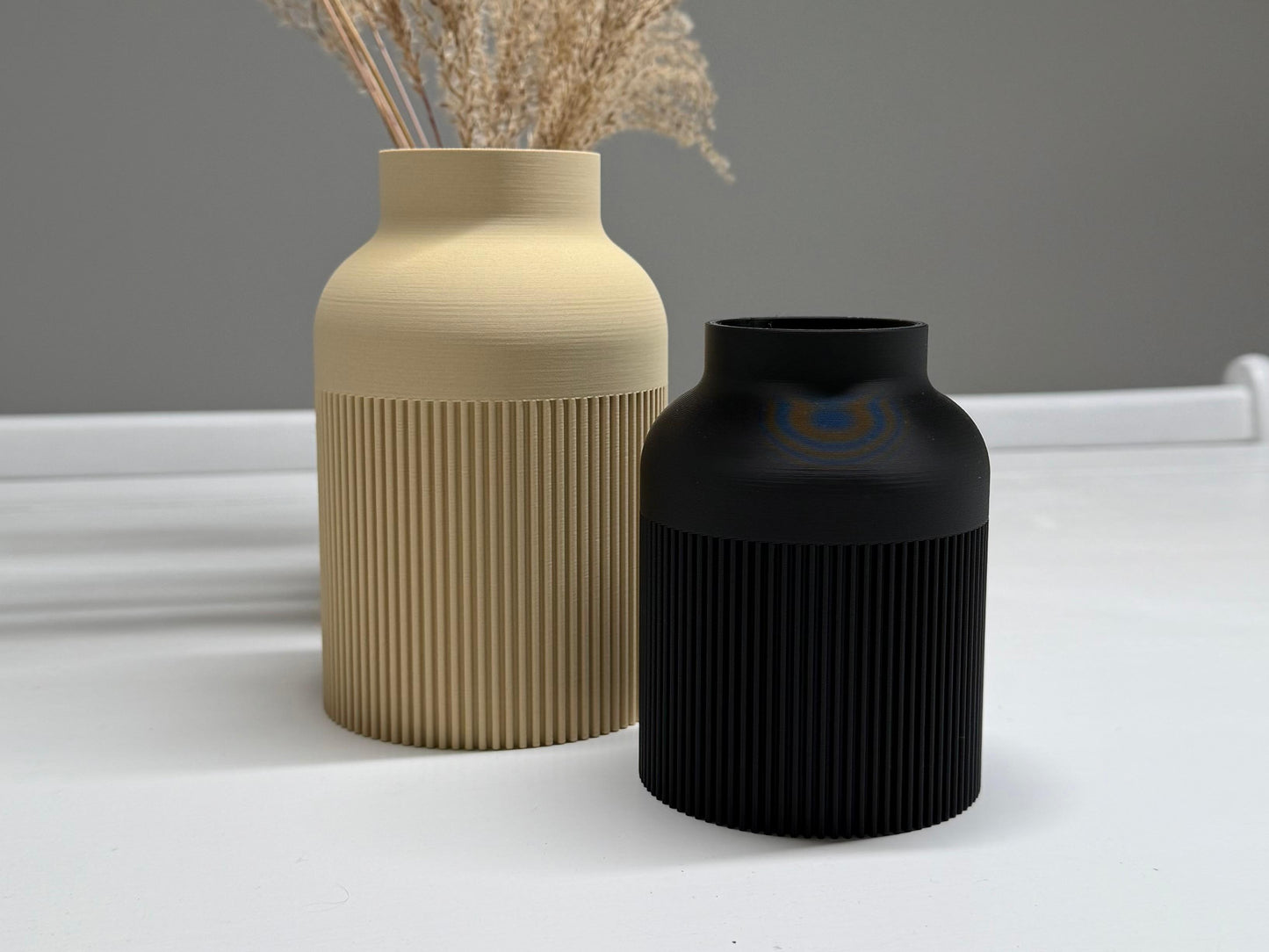 Vase Hiku fait main, vase décoratif d'esprit japandi — vue 2