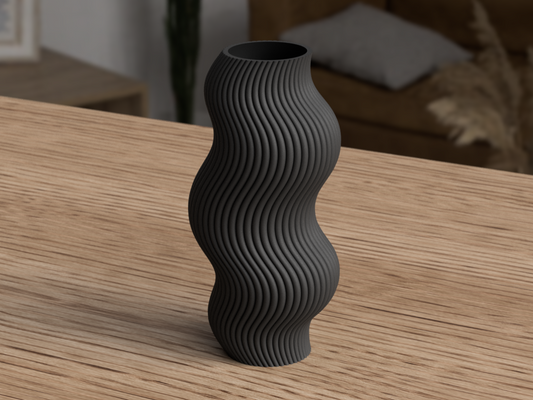 Vase ondulé