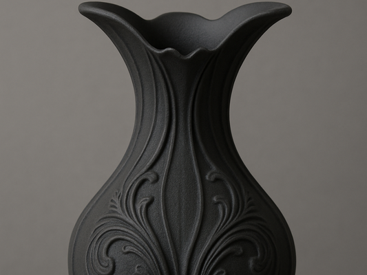 Vase au design baroque